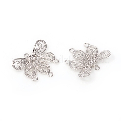 Brass Filigree Chandelier Component Links&nbsp;KK-I669-10P