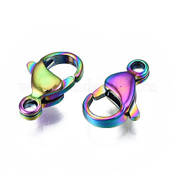 Ion Plating(IP) 304 Stainless Steel Lobster Claw Clasps&nbsp;STAS-S119-004B