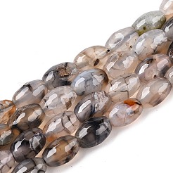 Natural Dragon Veins Agate Beads Strands&nbsp;G-T138-180K