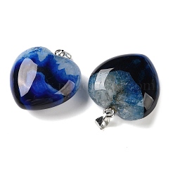 Dyed & Heated Natural Crystal Core Agate Pendants&nbsp;GG-CBACB71-04P-01