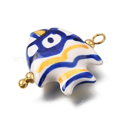 Ocean Themed Hand Painted Ceramic Porcelain Pendants&nbsp;PR-CBA0027-05G-06