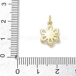 Brass with Rhinestone Charms&nbsp;KK-CBAD872-01G-09