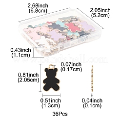 36Pcs Alloy Enamel Pendants&nbsp;ENAM-FS0002-88G