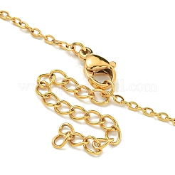 Plastic Imitation Pearl Round Pendant Necklaces&nbsp;NJEW-Z041-05G