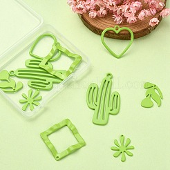 10Pcs 5 Styles Spray Painted Alloy Pendants&nbsp;FIND-YW0003-12