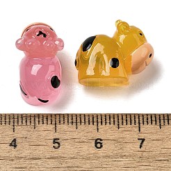 Translucent Resin Cut Cow Ornament&nbsp;RESI-E059-10