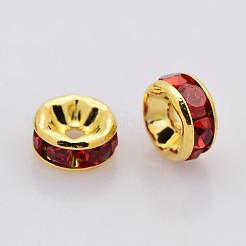 Brass Rhinestone Spacer Beads&nbsp;RB-A014-Z5mm-21G-NF