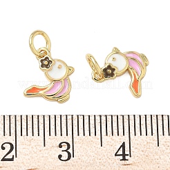 Brass Enamel Charms&nbsp;KK-C110-04G