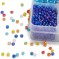 120g 8 Colors Round Glass Seed Beads&nbsp;SEED-YW0001-63