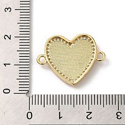 Rack Plating Brass Micro Pave Clear Cubic Zirconia Connector Charms&nbsp;KK-D088-41G