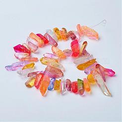 Natural Quartz Crystal Pointed Bead Strands&nbsp;G-G959-06C