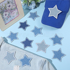 20Pcs 4 Styles Polyester Embroider Thread Iron on/Sew On Patches&nbsp;PATC-GF0001-74