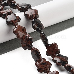 Natural Mahogany Obsidian Beads Strands&nbsp;G-F769-N01-01
