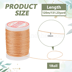 Twisted Waxed Polyester Cords&nbsp;OCOR-WH0104-32B