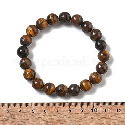 Natural Tiger Eye Bead Stretch Bracelets&nbsp;BJEW-K212-C-028
