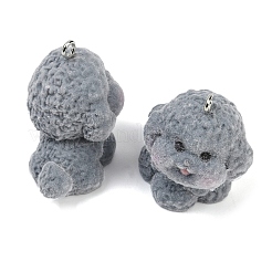 Flocky Resin Pendants&nbsp;FIND-A052-07L