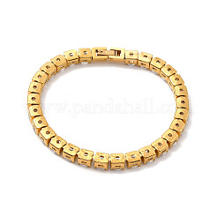 Clear Cubic Zirconia Tennis Bracelet&nbsp;BJEW-E009-25B-G