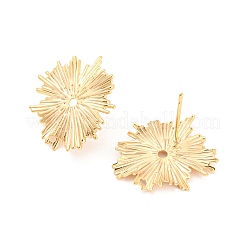 Rack Plating Brass Stud Earring Findings&nbsp;X-KK-M261-50G