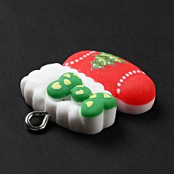 Christmas Opaque Resin Pendants&nbsp;RESI-G043-B07