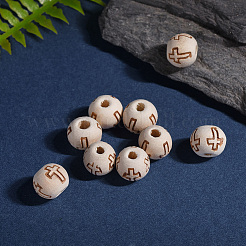 Unfinished Wood Beads&nbsp;X-WOOD-S656-LF