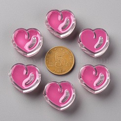 Transparent Enamel Acrylic Beads&nbsp;TACR-S155-004I
