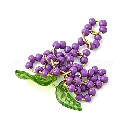 Glass Seed Beads & 304 Stainless Steel Jump Ring Pendants&nbsp;PALLOY-MZ01343-03