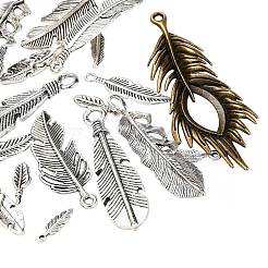 20Pcs 10 Style Tibetan Style Alloy Pendant&nbsp;TIBEP-YW0001-32
