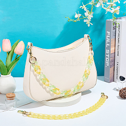 2Pcs 2 Styles Transparent Acrylic Curb Chain Bag Handles&nbsp;AJEW-PH0008-15