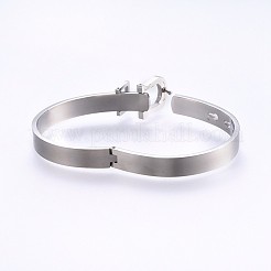 Tarnish Resistant 304 Stainless Steel Bangles&nbsp;BJEW-P222-13P