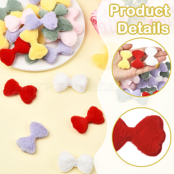 48Pcs 6 Colors Wool Ornament Accessories&nbsp;AJEW-SC0031-41