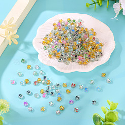 400Pcs 4 Styles Transparent Acrylic Beads&nbsp;TACR-TA0001-64