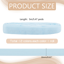60M 12 Colors Flat Foldable Nylon Elastic Cord&nbsp;OCOR-PH0004-19A