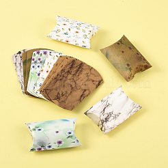 30Pcs 6 Styles Printed Paper Pillow Gift Boxes&nbsp;CON-FS0001-20