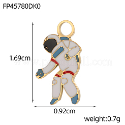 304 Stainless Steel Enamel Pendants&nbsp;STAS-OY013-66G