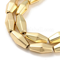 Electroplated Synthetic Non-magnetic Hematite Beads Strands&nbsp;G-Z032-H02-09LG