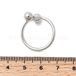 304 Stainless Steel Open Cuff Rings for Women&nbsp;RJEW-K313-19P