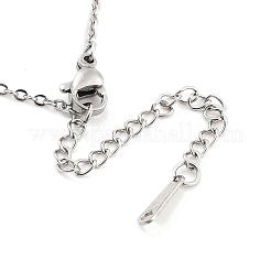 Non-Tarnish 304 Stainless Steel Pendant Necklaces&nbsp;NJEW-P306-07P