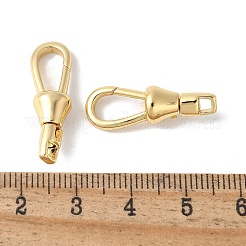 Brass Keychain Clasps&nbsp;KK-F893-18G