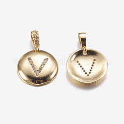 Brass Pendants&nbsp;KK-K194-V-G-RS