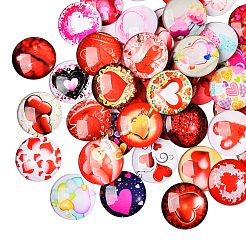 70Pcs Flatback Glass Cabochons for DIY Projects&nbsp;GGLA-SZ0001-33A