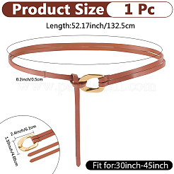 1Pc Cowhide Leather Knot Tie Belts for Women&nbsp;AJEW-CL0003-42A