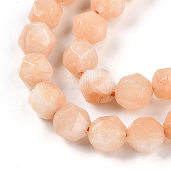 Dyed Natural White Jade Beads Strands&nbsp;G-T139-8mm-46T