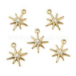 PVD Vacuum Plating 201 Stainless Steel with Rhinestone Pendants&nbsp;STAS-J401-VC942