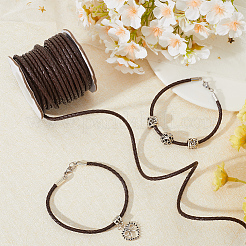 1 Roll Round Braided Cowhide Cords&nbsp;WL-SC0001-01B