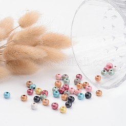 Round Natural Wood Beads&nbsp;X-WOOD-Q017-6mm-M-LF