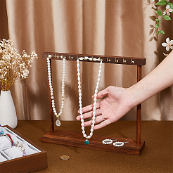 Wooden Necklace Organizer Display Stands&nbsp;ODIS-WH0331-20A