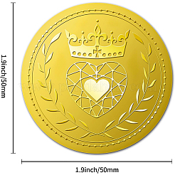Plastic Self Adhesive Gold Foil Embossed Stickers&nbsp;DIY-WH0211-189