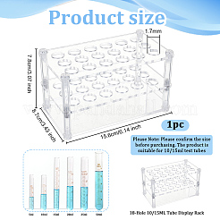 Acrylic Multi-Use Colorimetrical Cylinder Tube Display Racks&nbsp;AJEW-WH0678-66