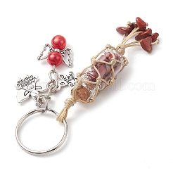 7Pcs 7 Styles Gemstone Wish Bottle Keychains&nbsp;KEYC-JKC00749