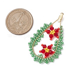 Glass Seed Beads Big Pendants&nbsp;PALLOY-MZ00408